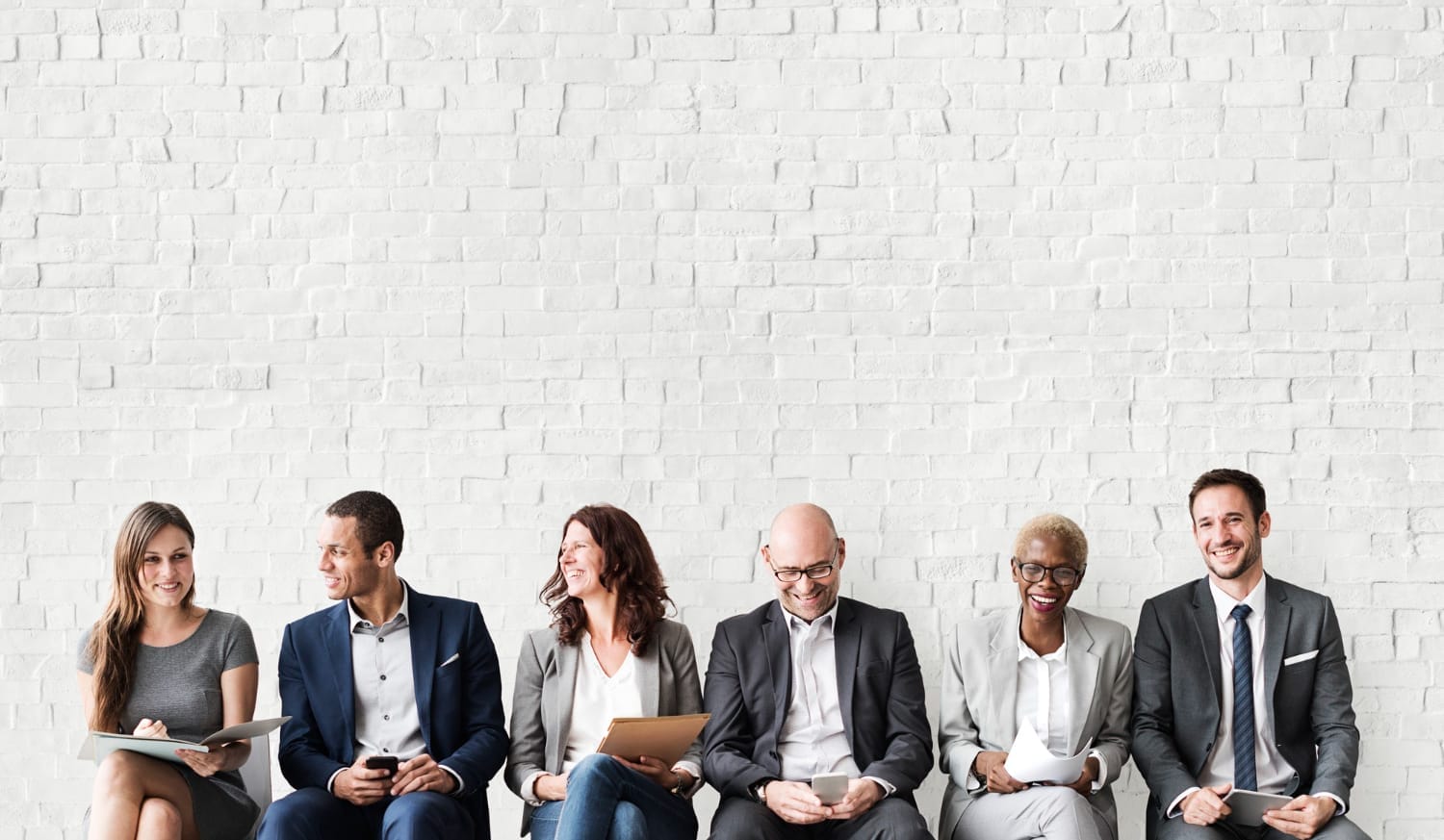 Candidats à un poste dans l'attente de leur entretien